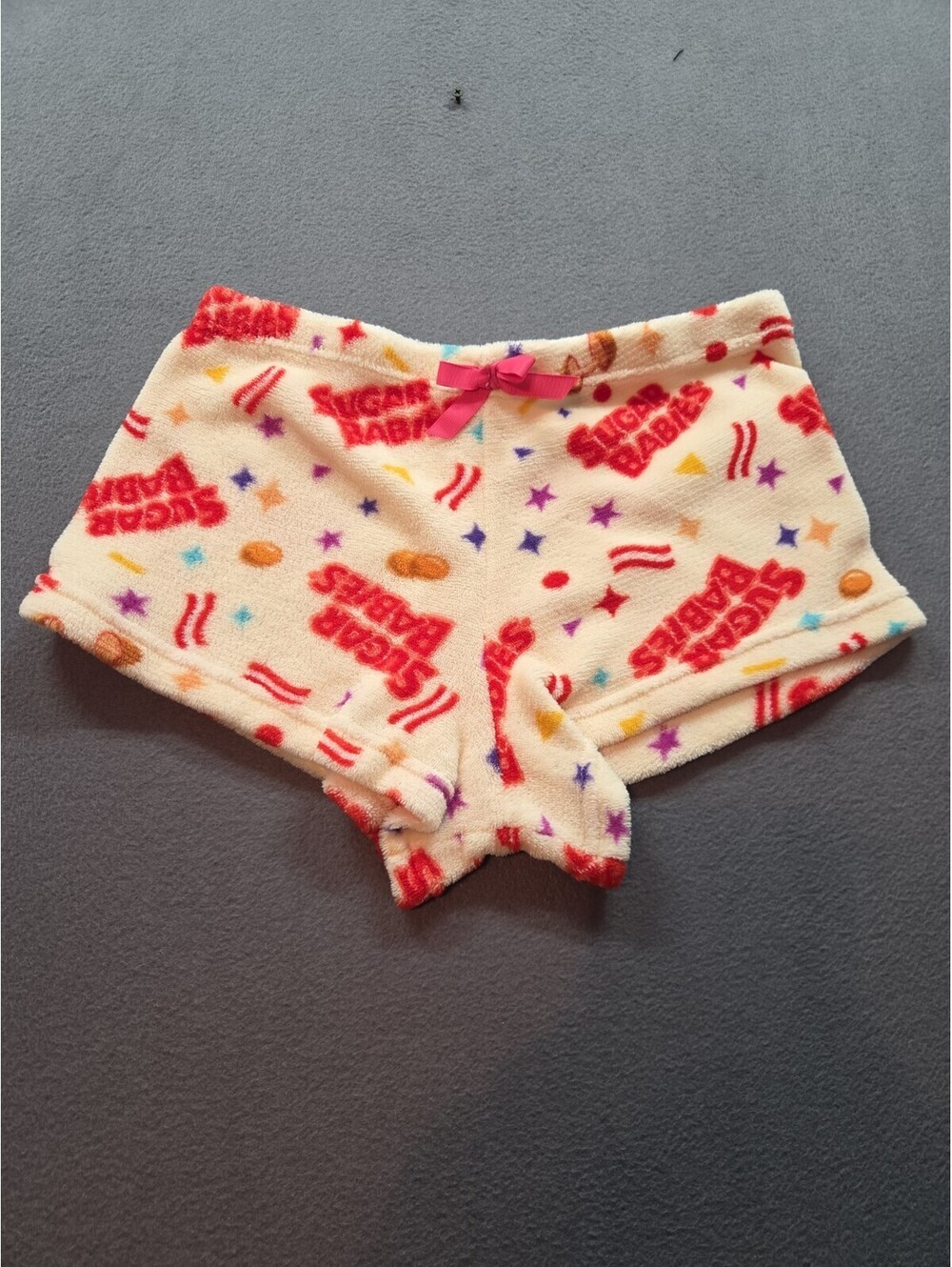 women's white fleece shorts by Tootsie Roll size M